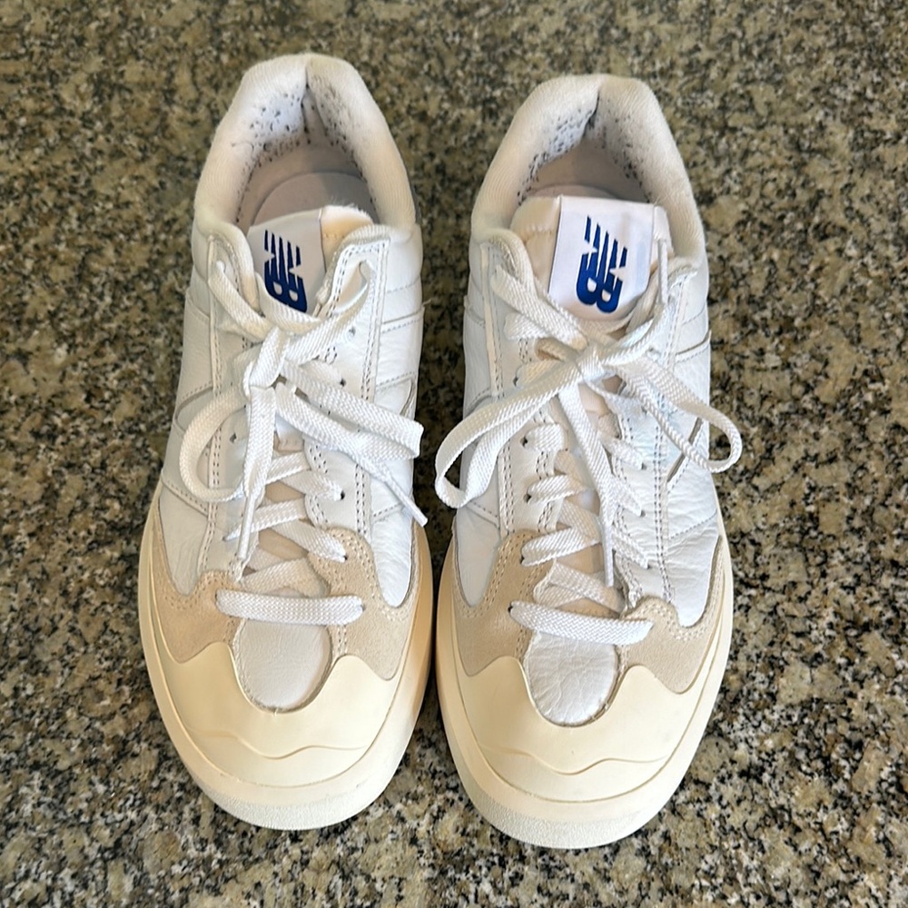 New Balance CT302 White and Cream Sneakers